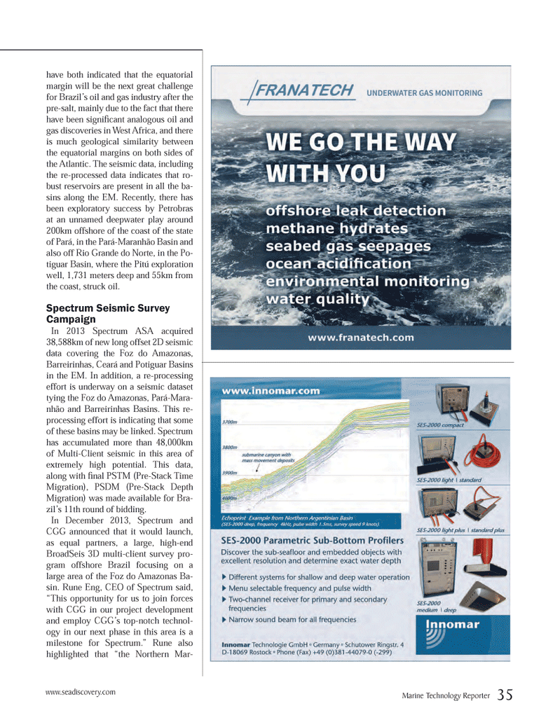 Marine Technology Magazine, page 35,  Apr 2014