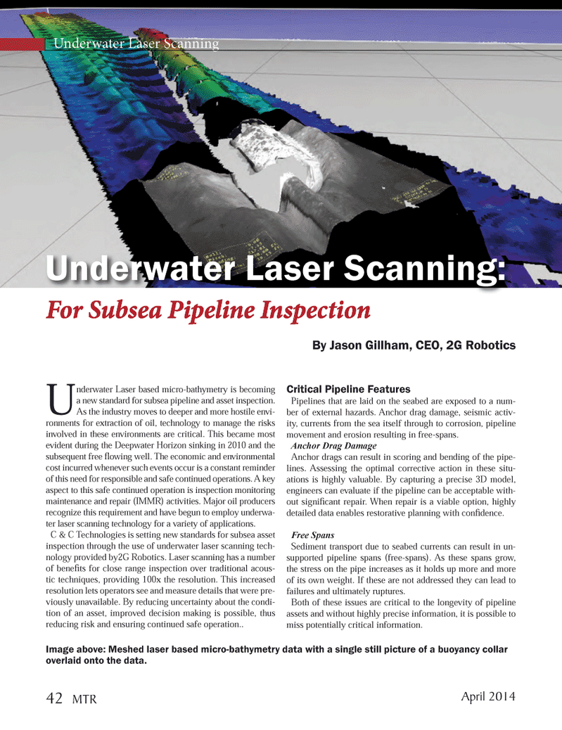 Marine Technology Magazine, page 42,  Apr 2014