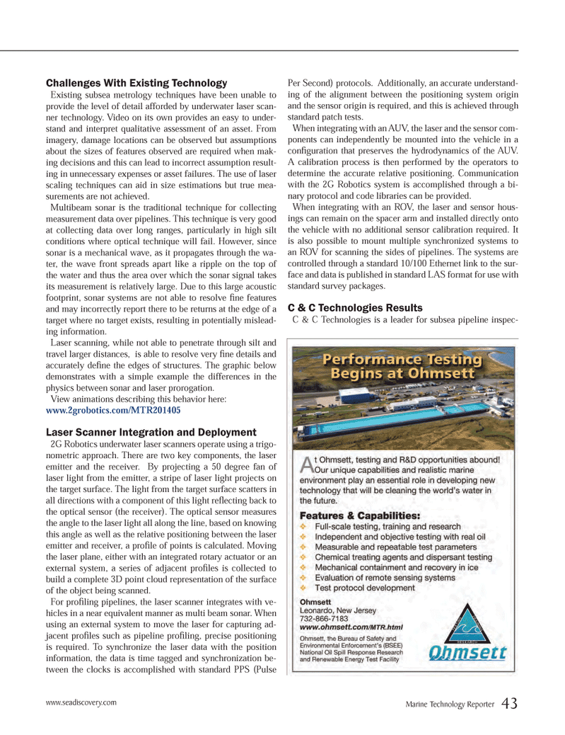 Marine Technology Magazine, page 43,  Apr 2014