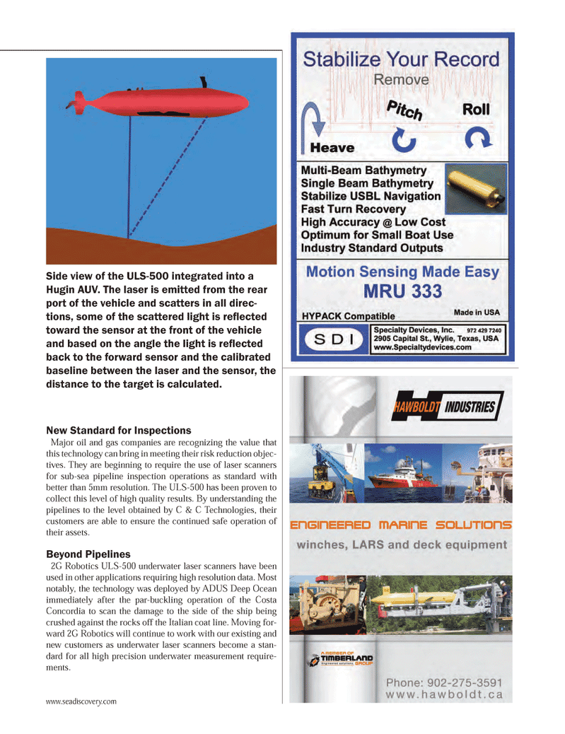 Marine Technology Magazine, page 45,  Apr 2014