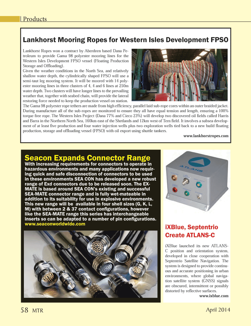Marine Technology Magazine, page 58,  Apr 2014