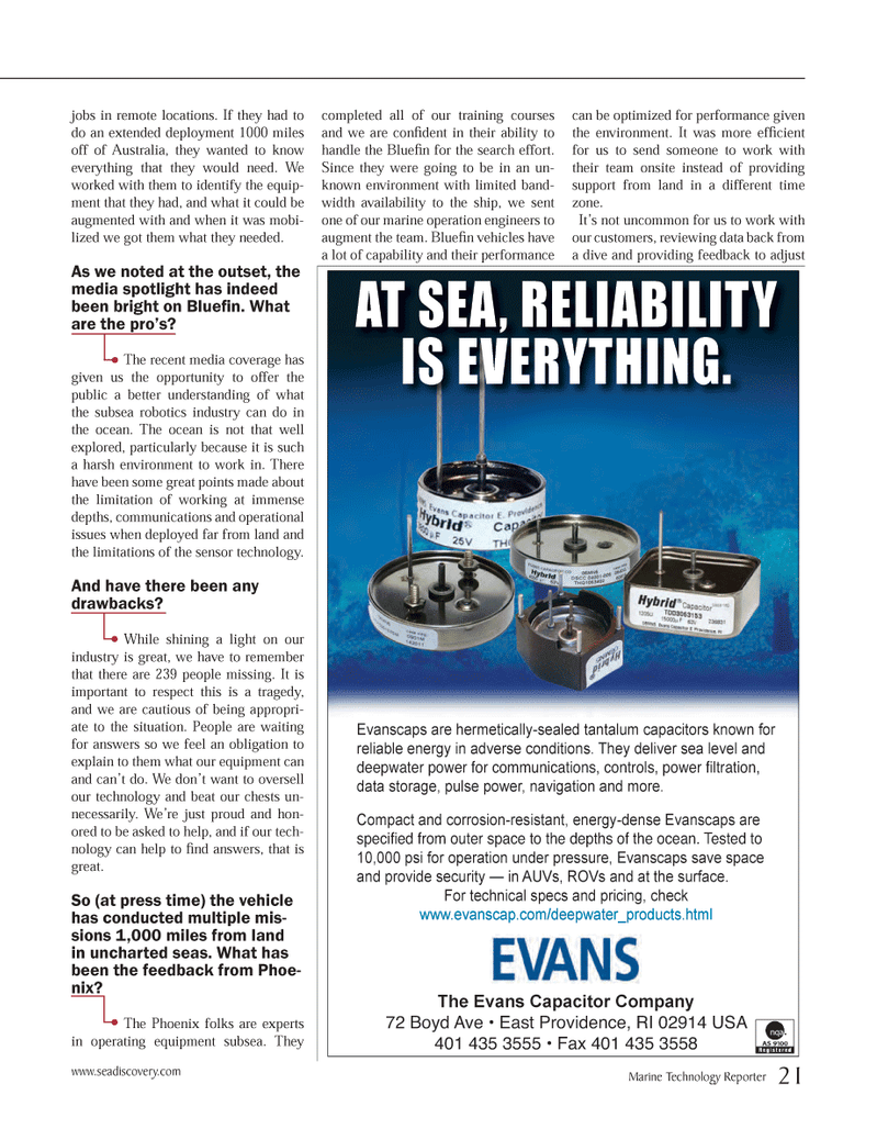 Marine Technology Magazine, page 21,  May 2014