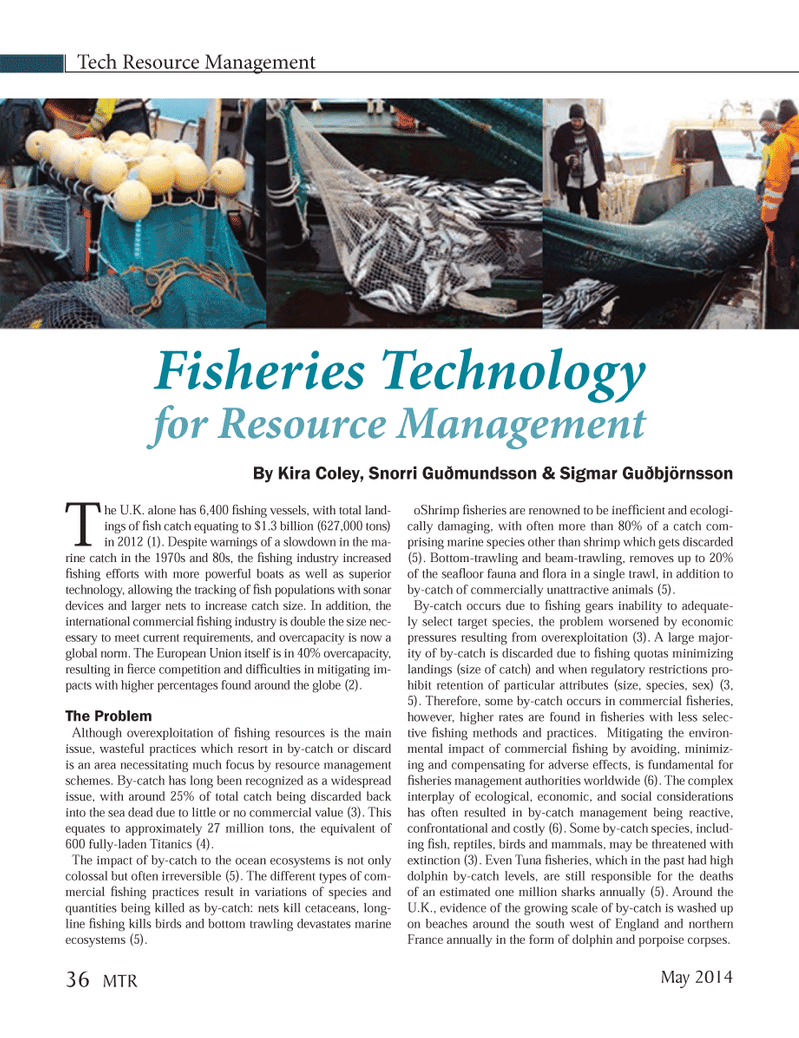 Marine Technology Magazine, page 36,  May 2014