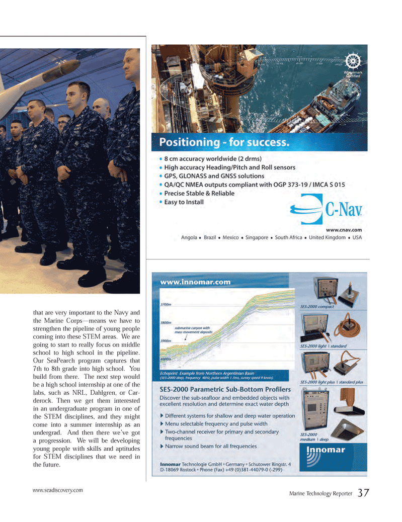 Marine Technology Magazine, page 37,  Jun 2014