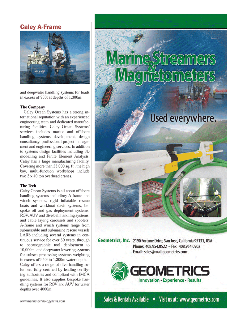 Marine Technology Magazine, page 13,  Jul 2014