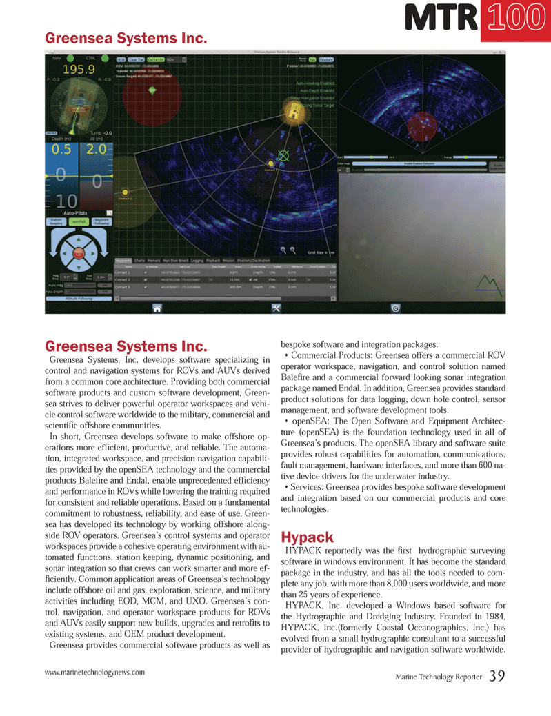 Marine Technology Magazine, page 39,  Jul 2014