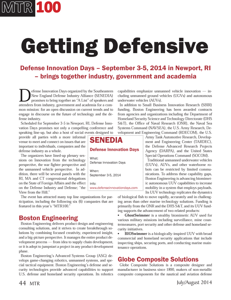 Marine Technology Magazine, page 44,  Jul 2014