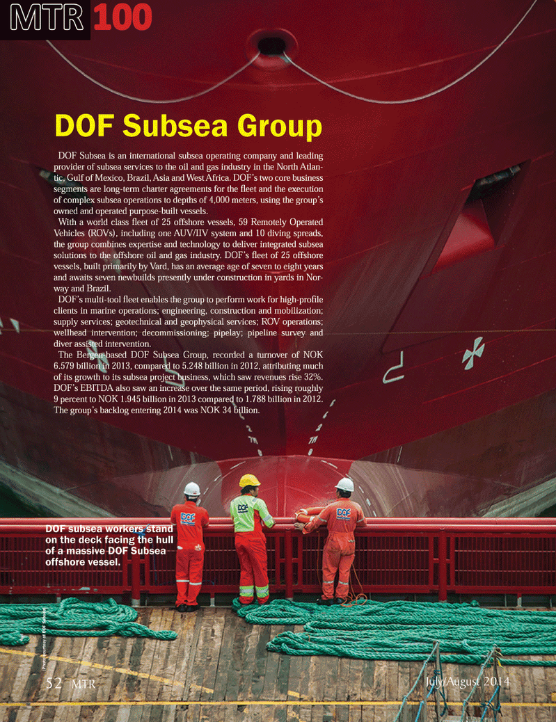 Marine Technology Magazine, page 52,  Jul 2014