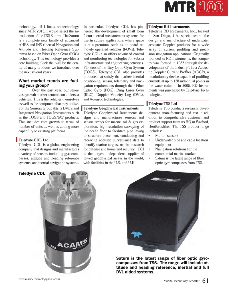 Marine Technology Magazine, page 61,  Jul 2014
