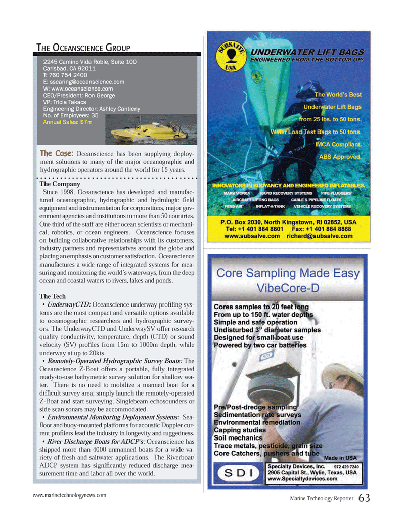 Marine Technology Magazine, page 63,  Jul 2014