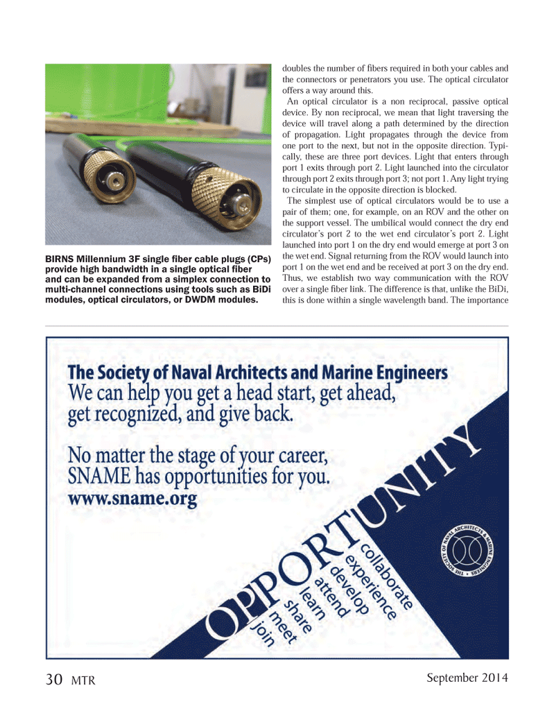 Marine Technology Magazine, page 30,  Sep 2014