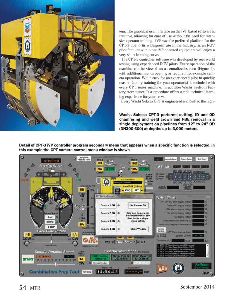 Marine Technology Magazine, page 54,  Sep 2014