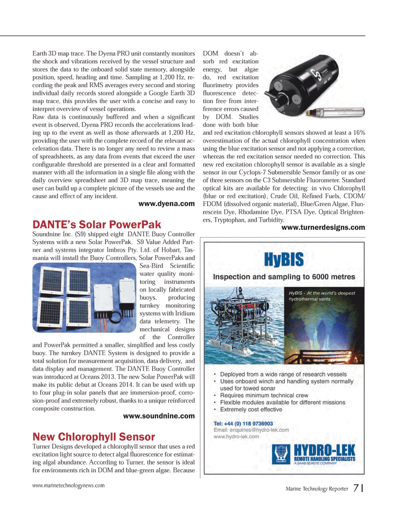 Marine Technology Magazine, page 71,  Sep 2014