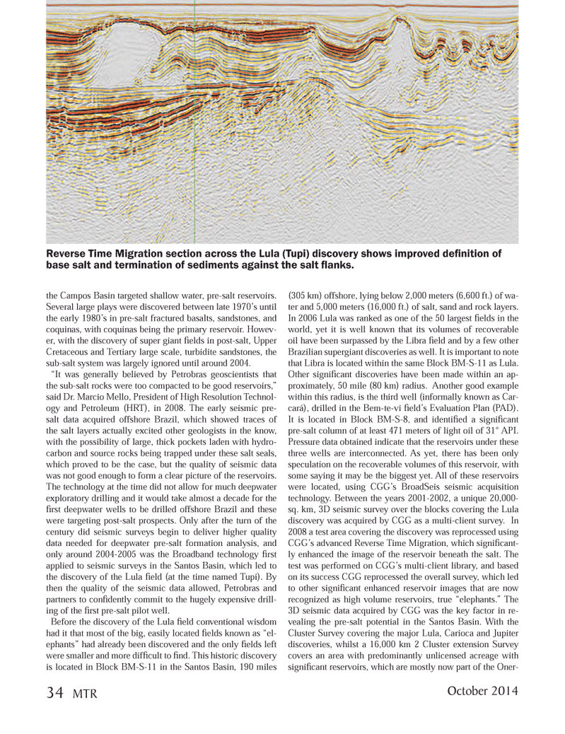 Marine Technology Magazine, page 34,  Oct 2014