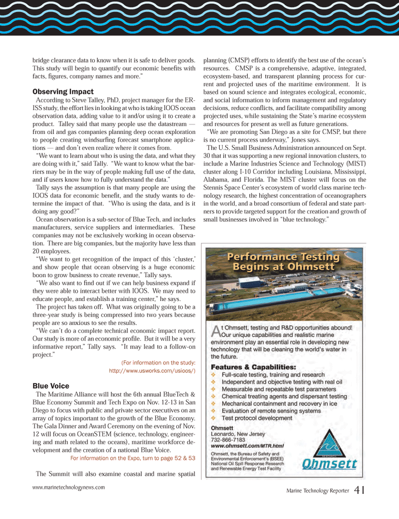 Marine Technology Magazine, page 41,  Oct 2014
