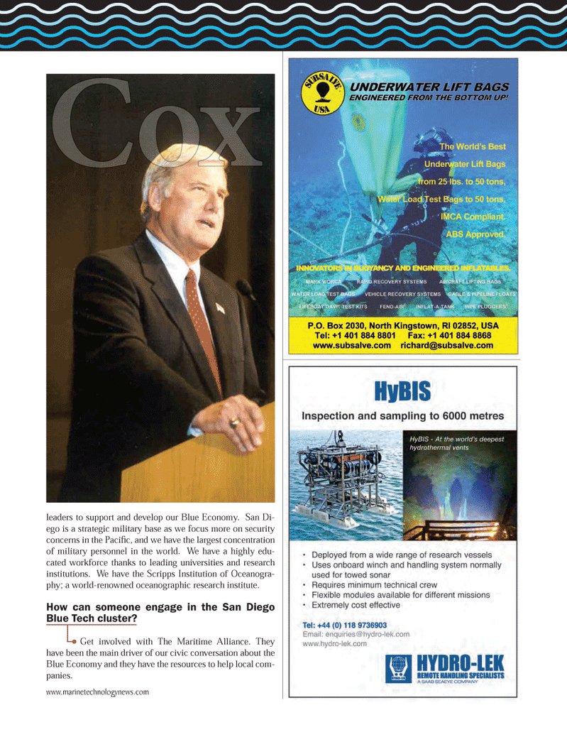 Marine Technology Magazine, page 43,  Oct 2014