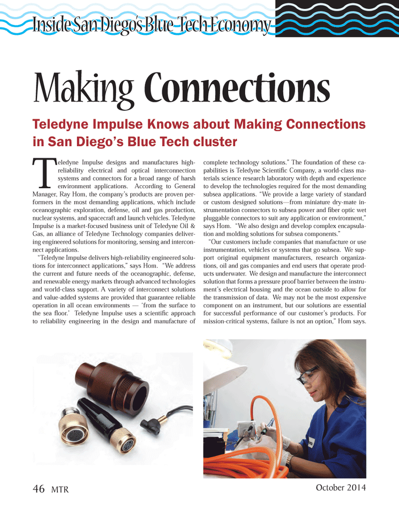 Marine Technology Magazine, page 46,  Oct 2014