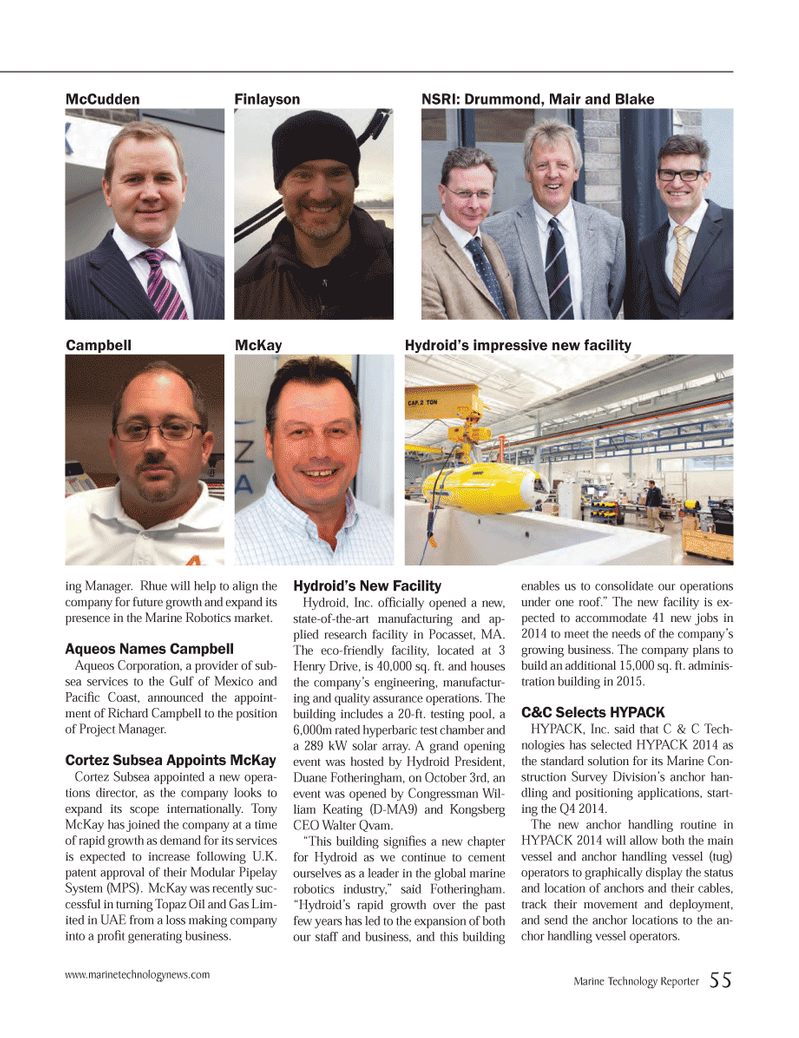 Marine Technology Magazine, page 55,  Oct 2014