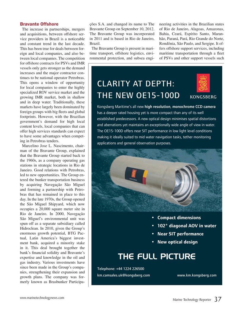 Marine Technology Magazine, page 37,  Nov 2014