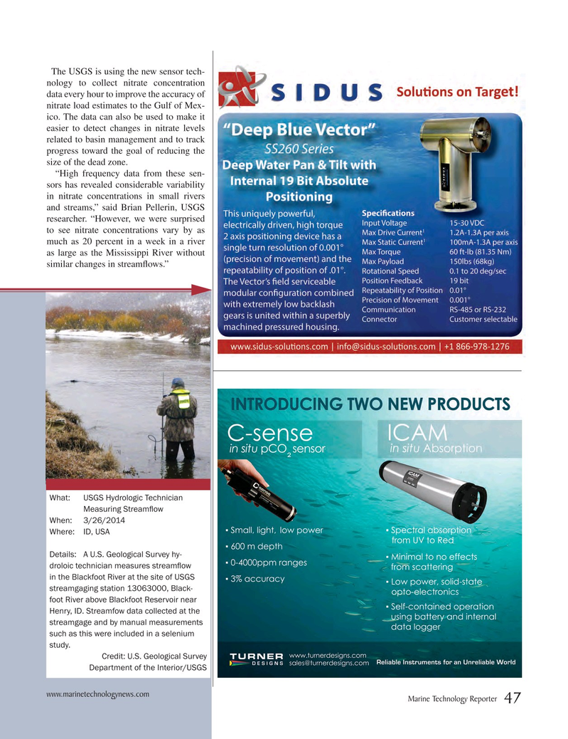 Marine Technology Magazine, page 47,  Nov 2014