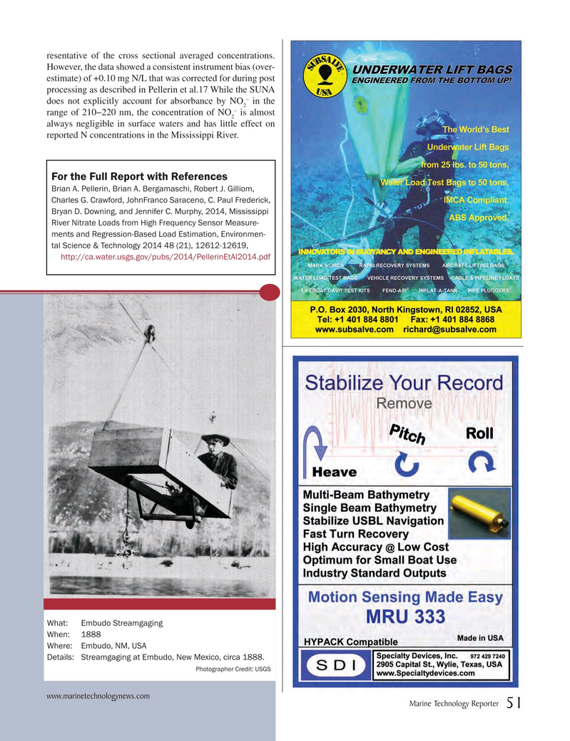 Marine Technology Magazine, page 51,  Nov 2014