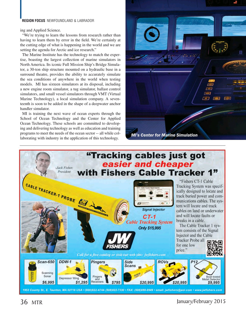 Marine Technology Magazine, page 36,  Jan 2015