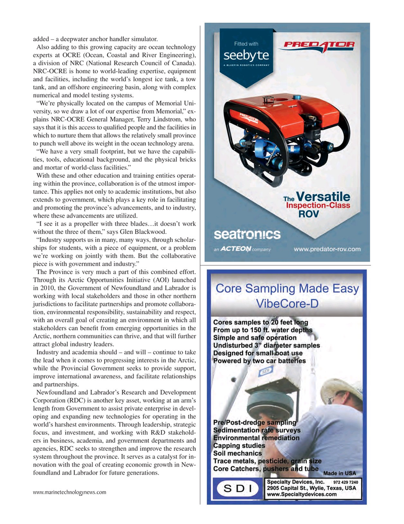 Marine Technology Magazine, page 45,  Jan 2015