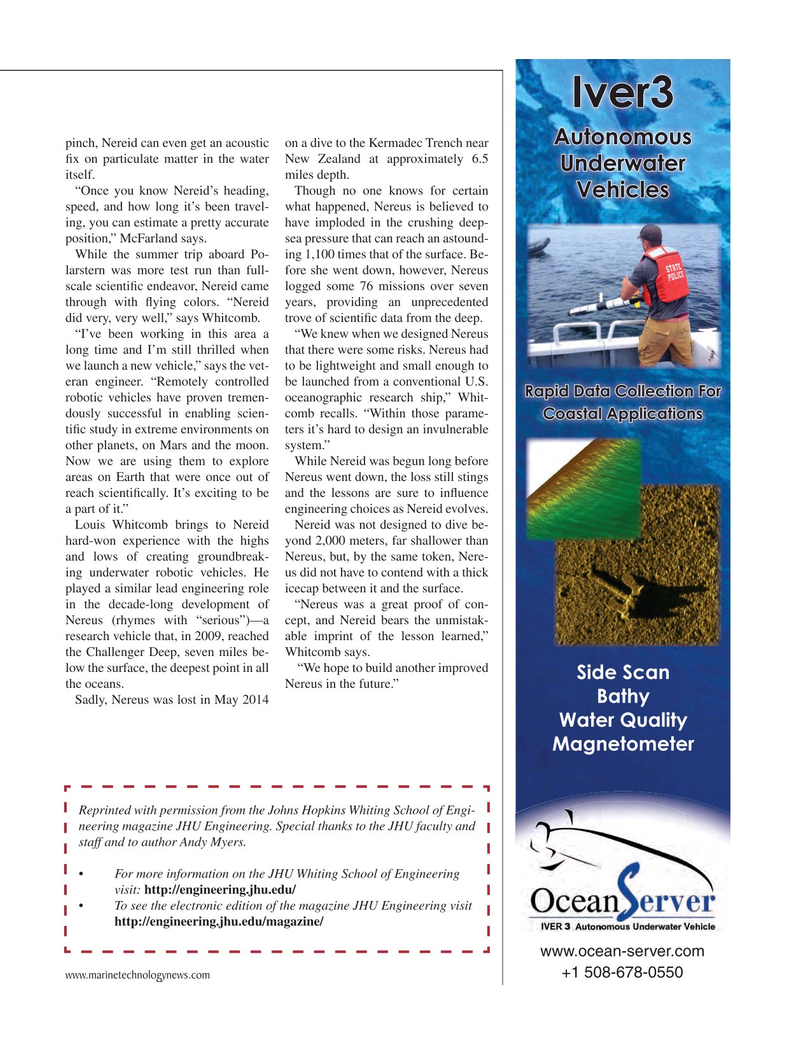 Marine Technology Magazine, page 57,  Mar 2015