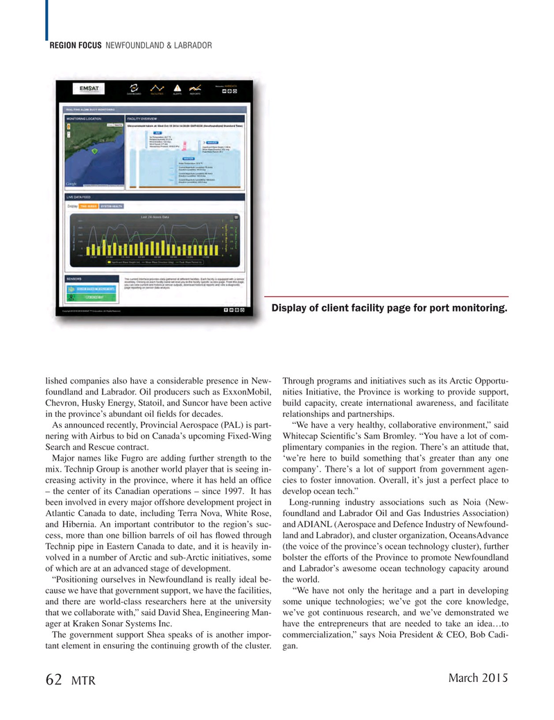 Marine Technology Magazine, page 62,  Mar 2015