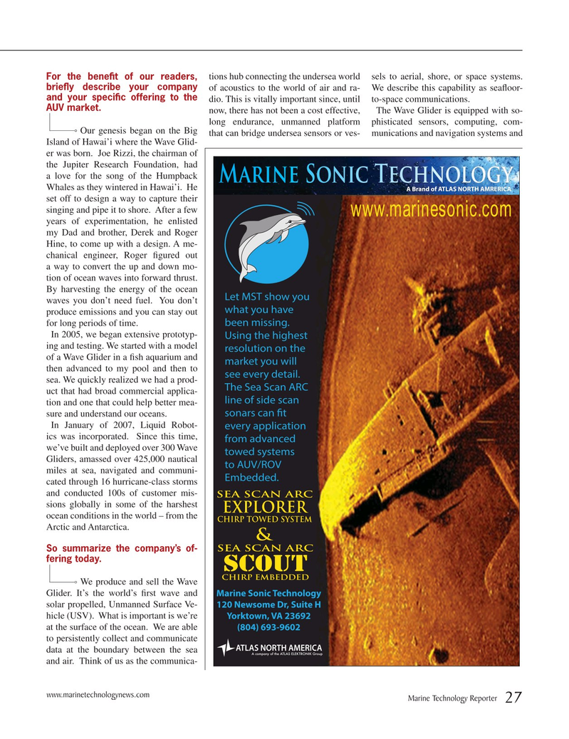 Marine Technology Magazine, page 27,  Apr 2015