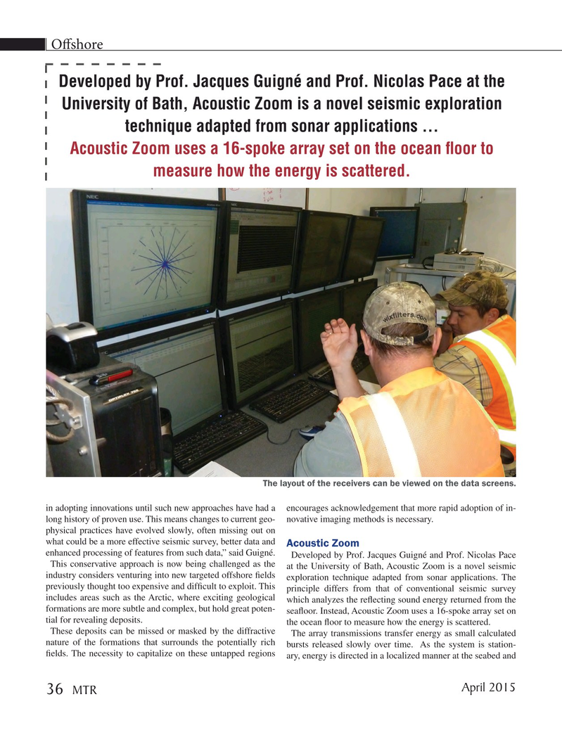 Marine Technology Magazine, page 36,  Apr 2015