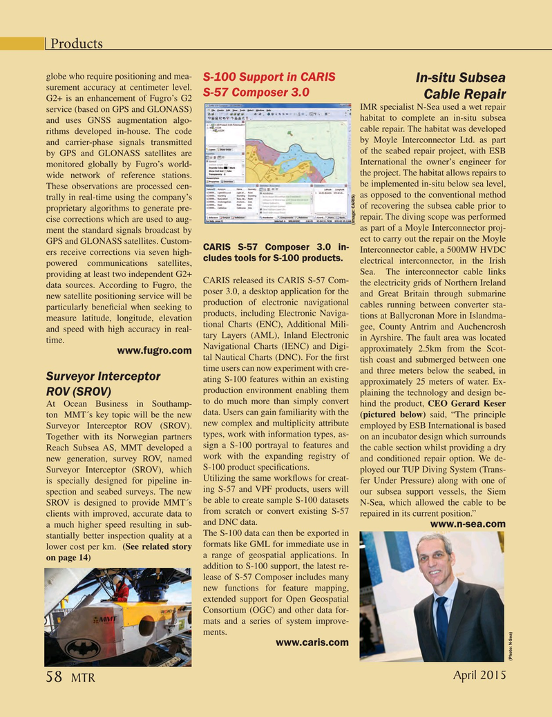 Marine Technology Magazine, page 58,  Apr 2015
