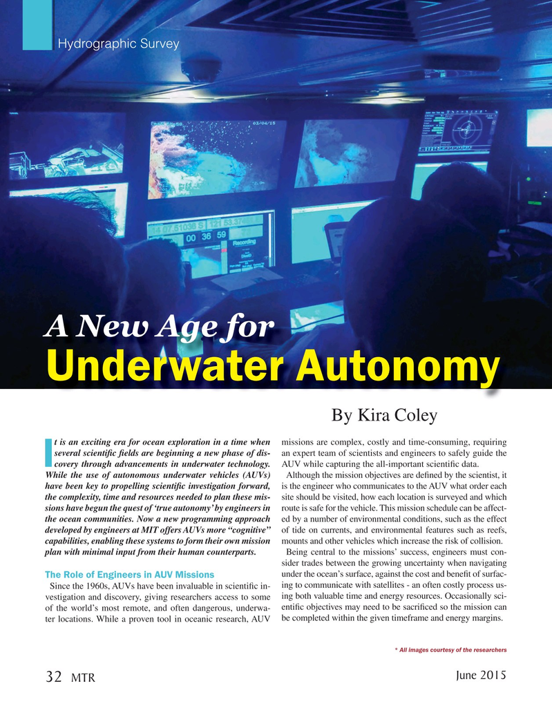 Marine Technology Magazine, page 32,  Jun 2015