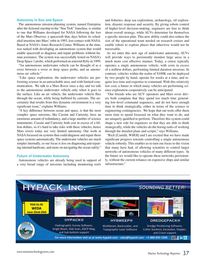 Marine Technology Magazine, page 37,  Jun 2015