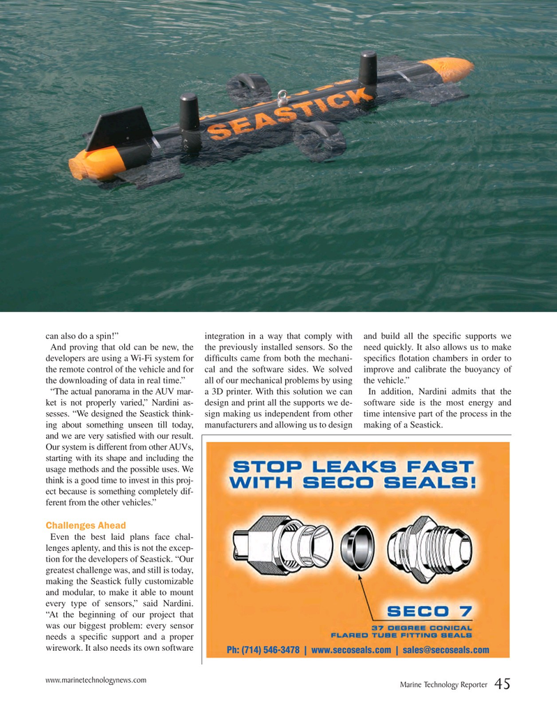 Marine Technology Magazine, page 45,  Jun 2015