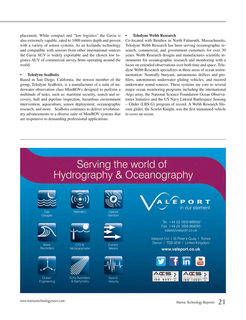 Marine Technology Magazine, page 21,  Jul 2015