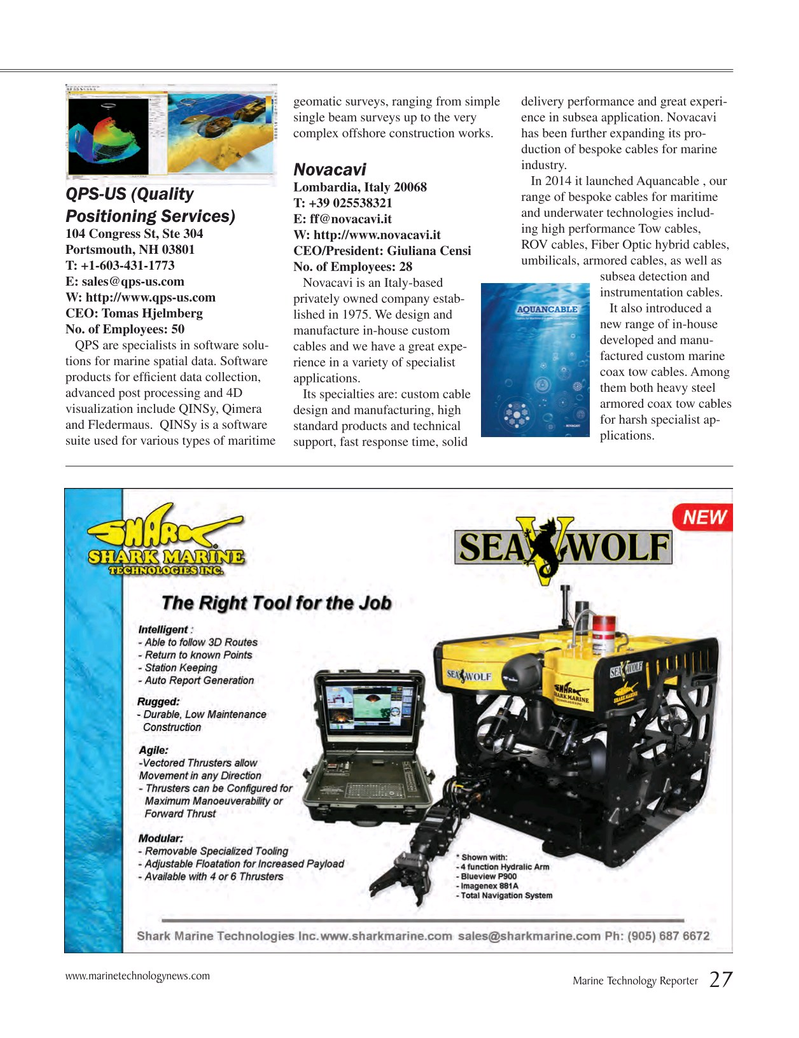Marine Technology Magazine, page 27,  Jul 2015