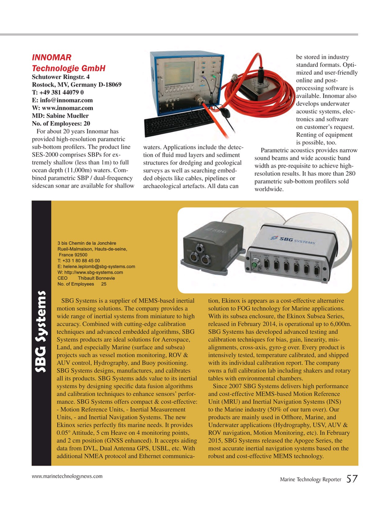 Marine Technology Magazine, page 57,  Jul 2015