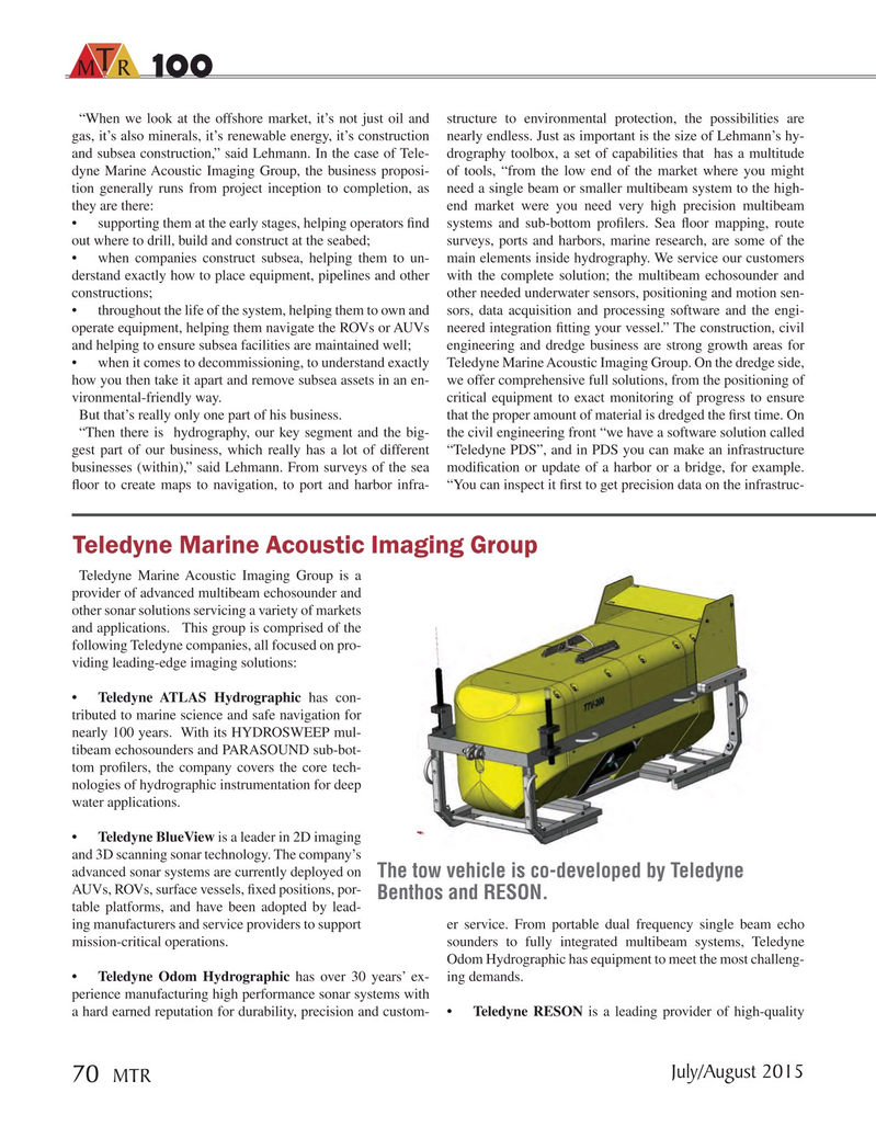 Marine Technology Magazine, page 70,  Jul 2015