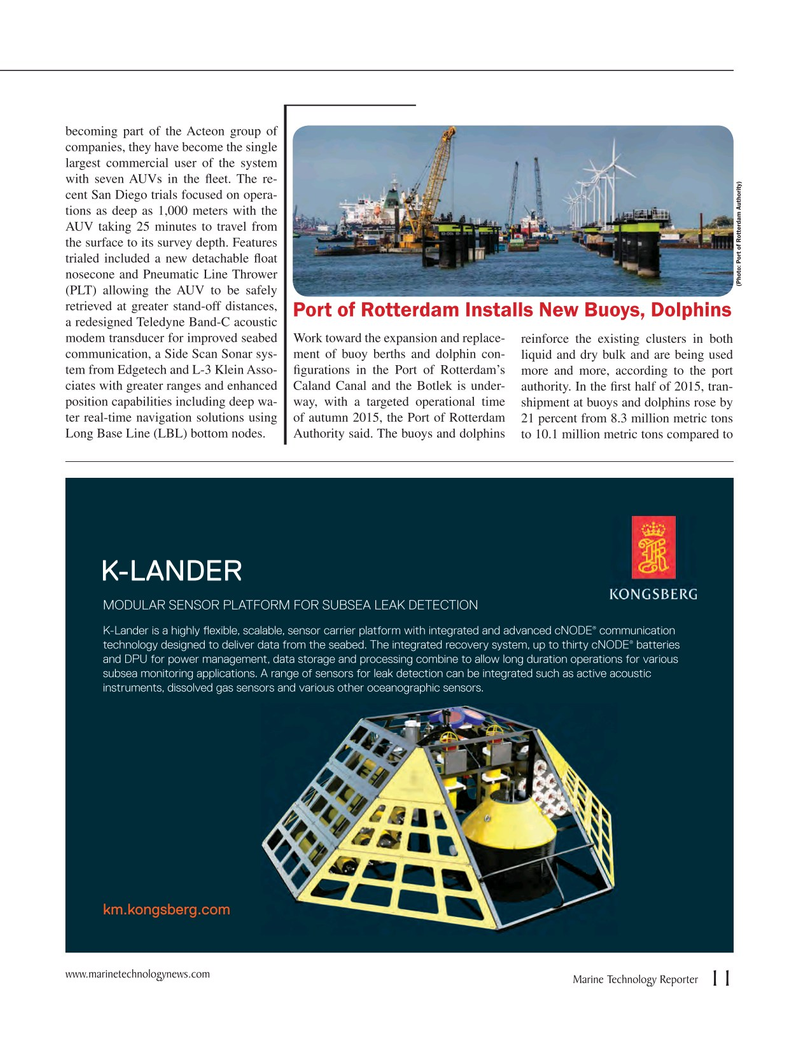 Marine Technology Magazine, page 11,  Sep 2015
