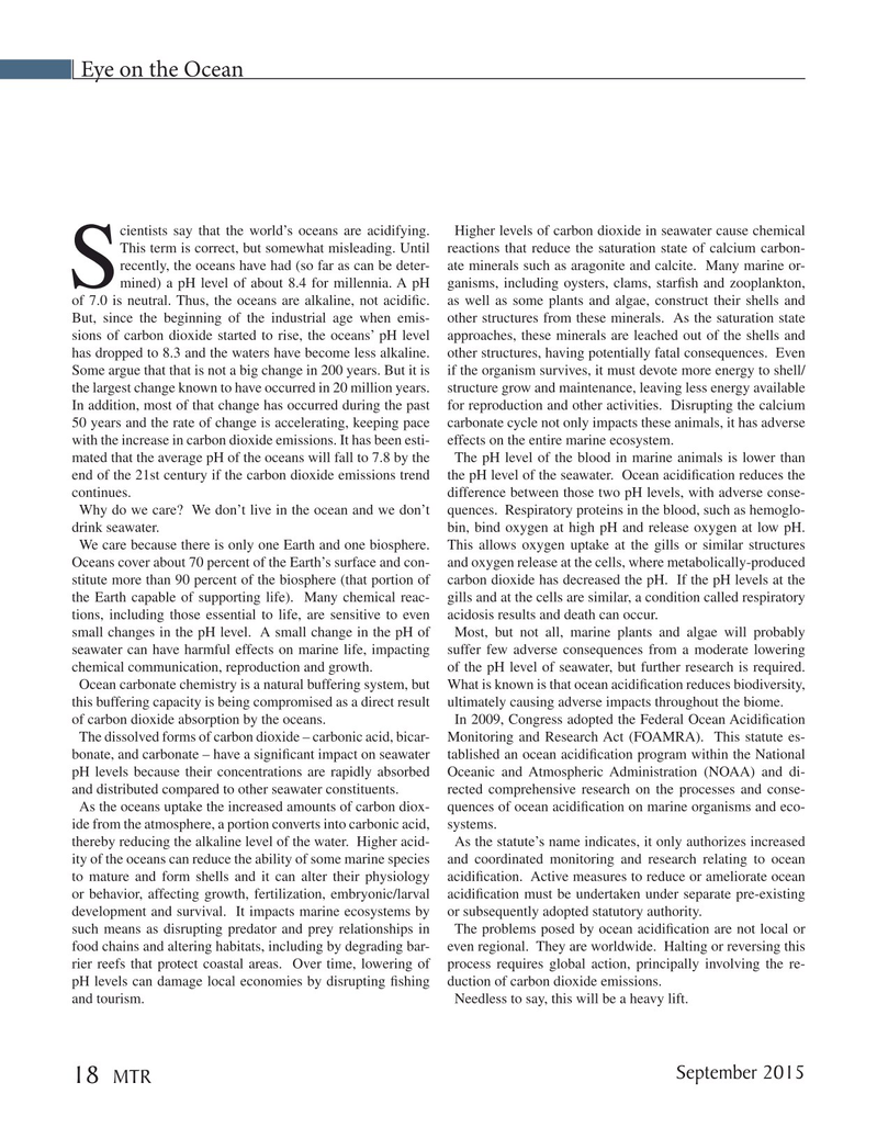 Marine Technology Magazine, page 18,  Sep 2015