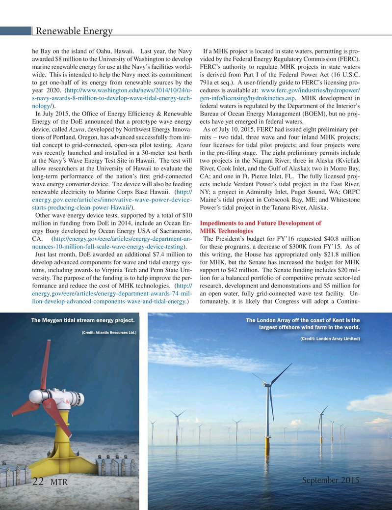 Marine Technology Magazine, page 22,  Sep 2015