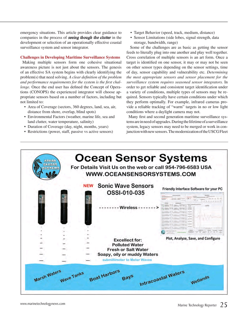 Marine Technology Magazine, page 25,  Sep 2015