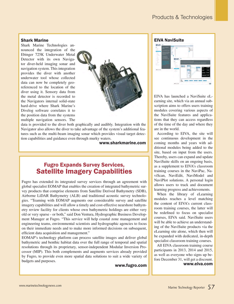 Marine Technology Magazine, page 57,  Sep 2015