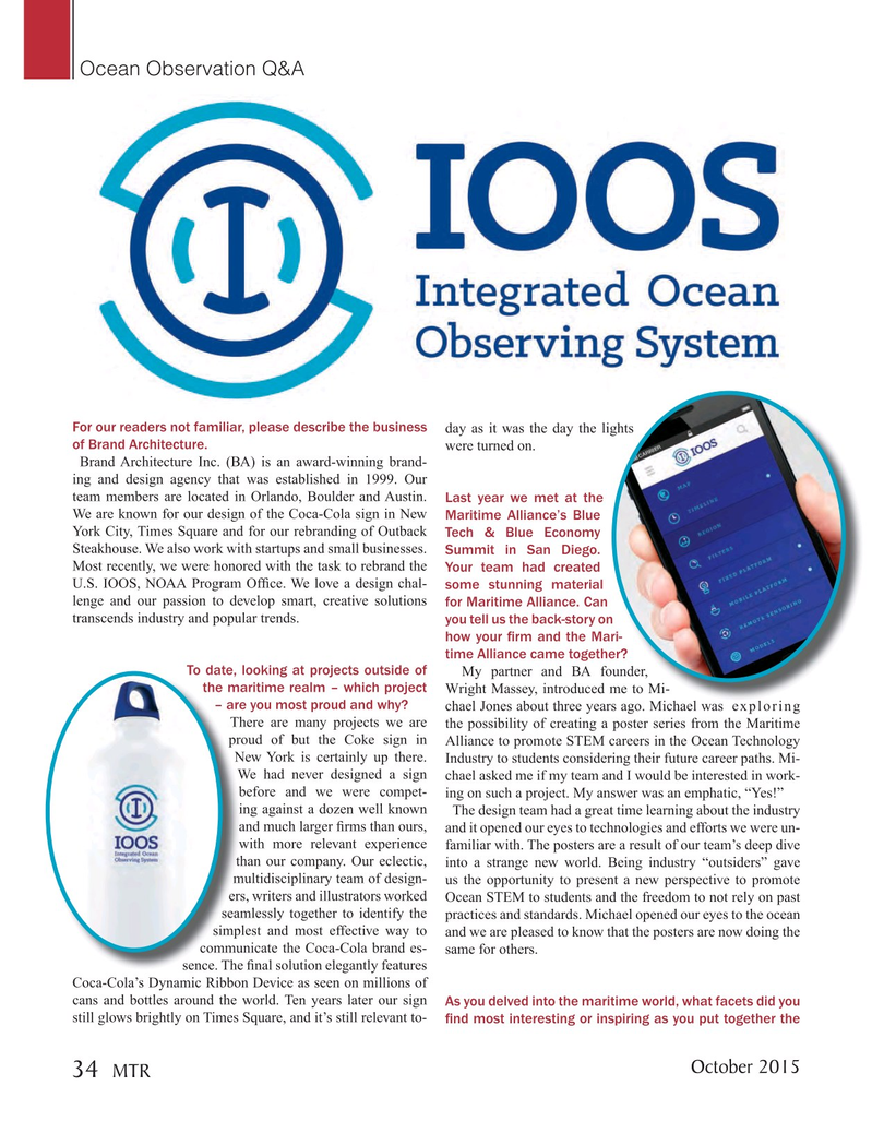 Marine Technology Magazine, page 34,  Oct 2015