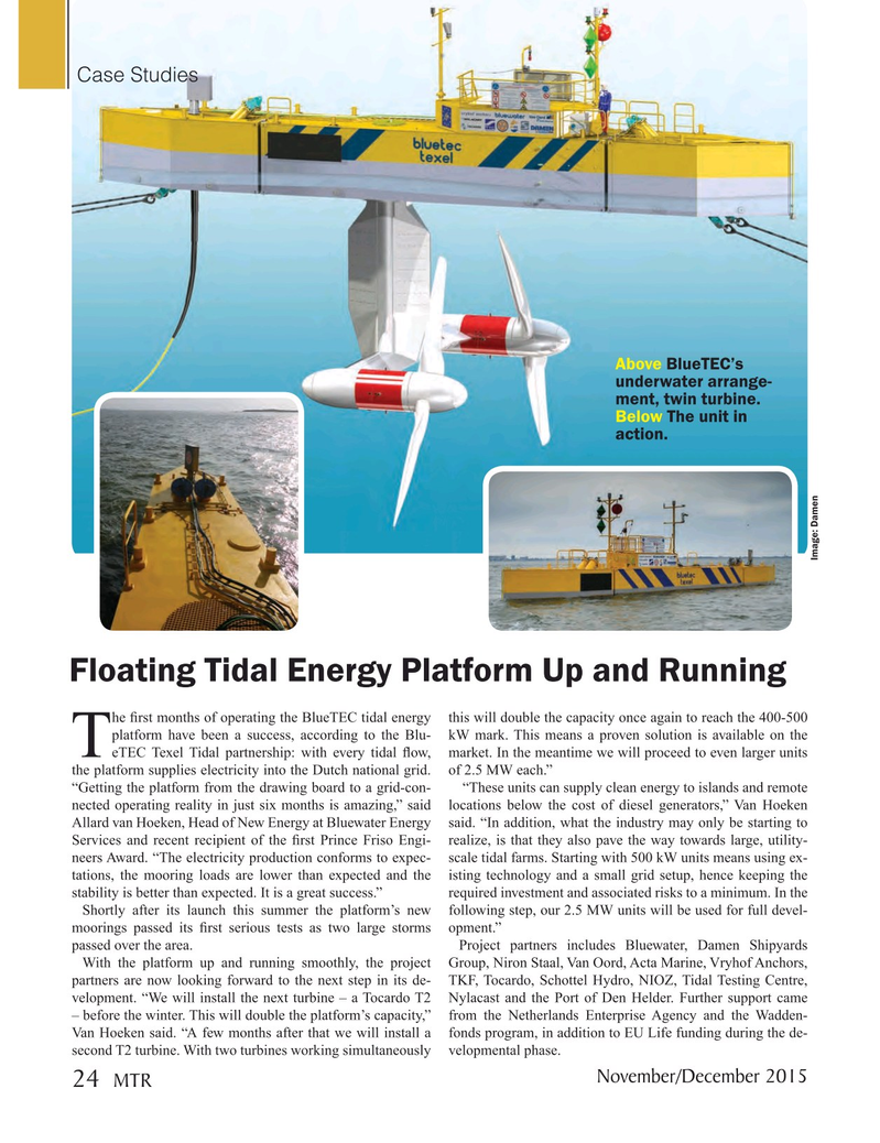 Marine Technology Magazine, page 24,  Nov 2015