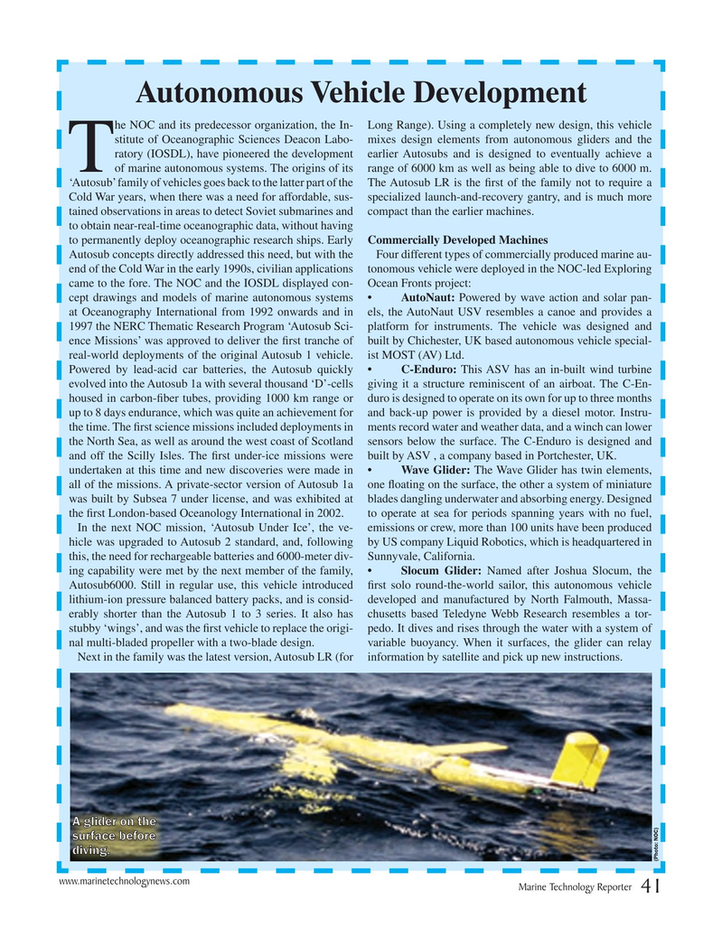 Marine Technology Magazine, page 41,  Jan 2016