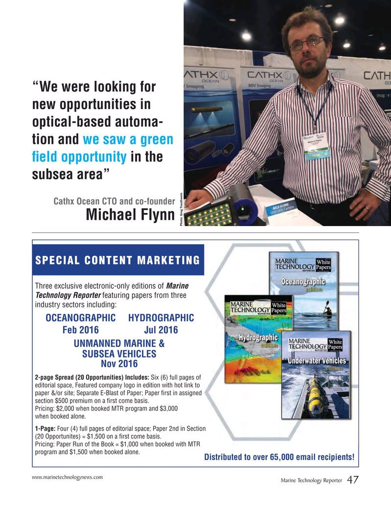 Marine Technology Magazine, page 47,  Jan 2016