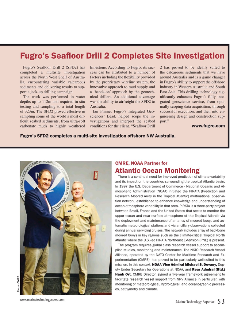 Marine Technology Magazine, page 53,  Jan 2016