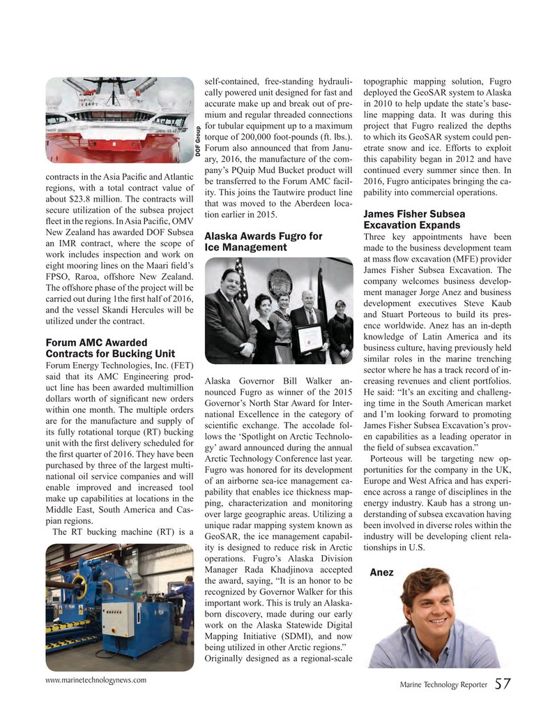 Marine Technology Magazine, page 57,  Jan 2016